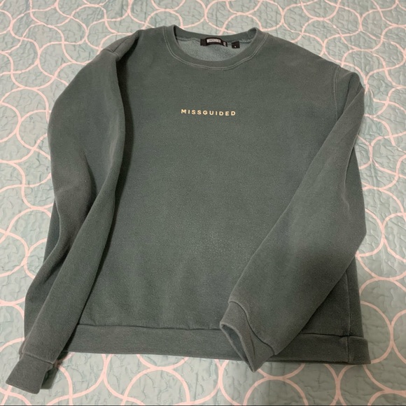 Missguided Slogan Washed Sweatshirt 
